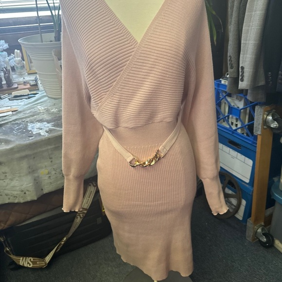 SHEIN Dresses & Skirts - SHEIN Pink Ribbed Mini Dress